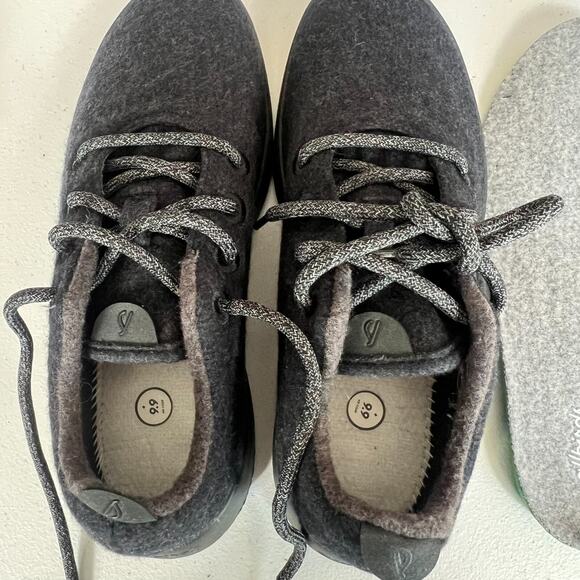 Allbirds Sneakers Shoe Mens 8 Influencer Grey Black Wool Lace Up Lightweight main image 7